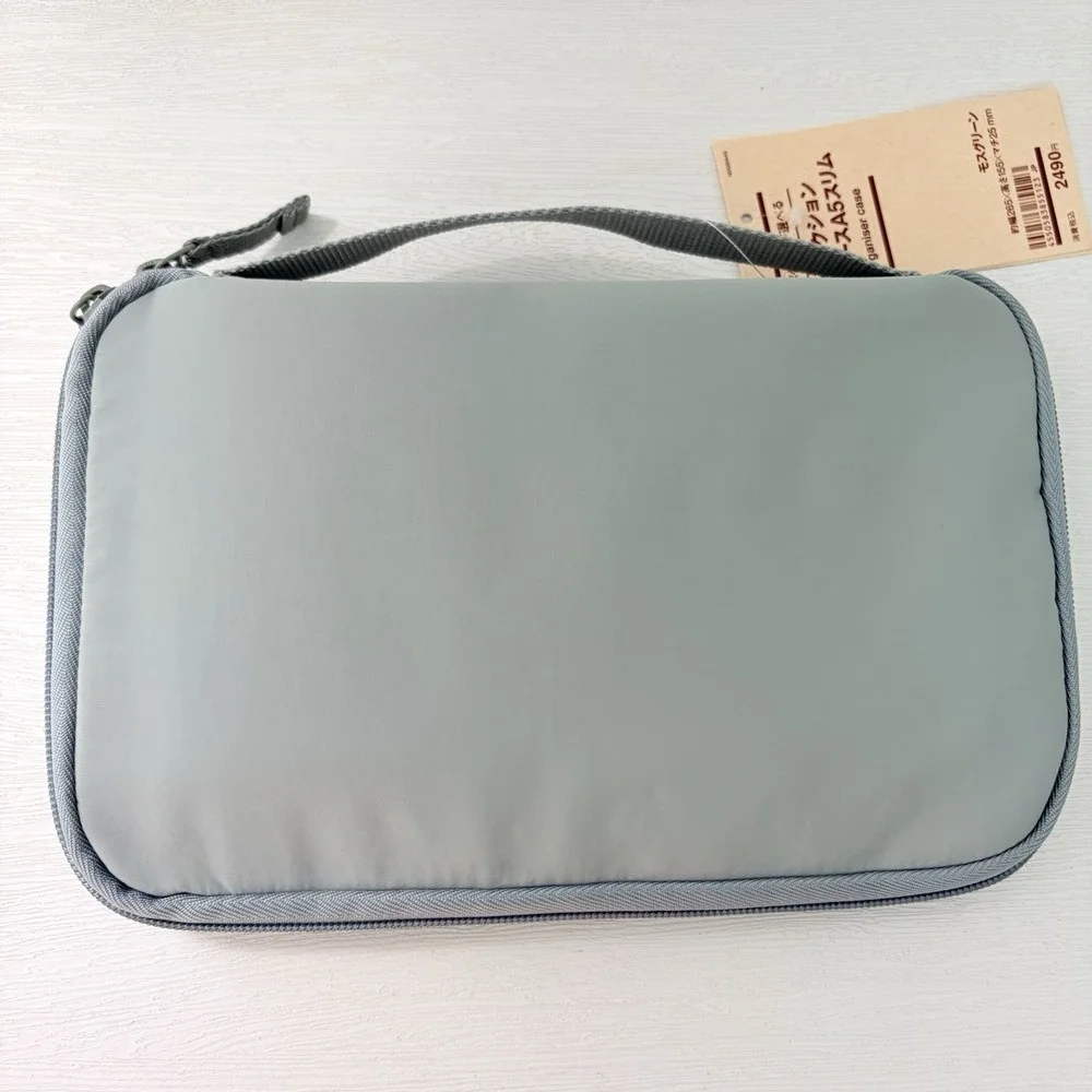 NEW MUJI A5 Slim Pocket Selectable Collection Case Moss Green 265×155×25mm